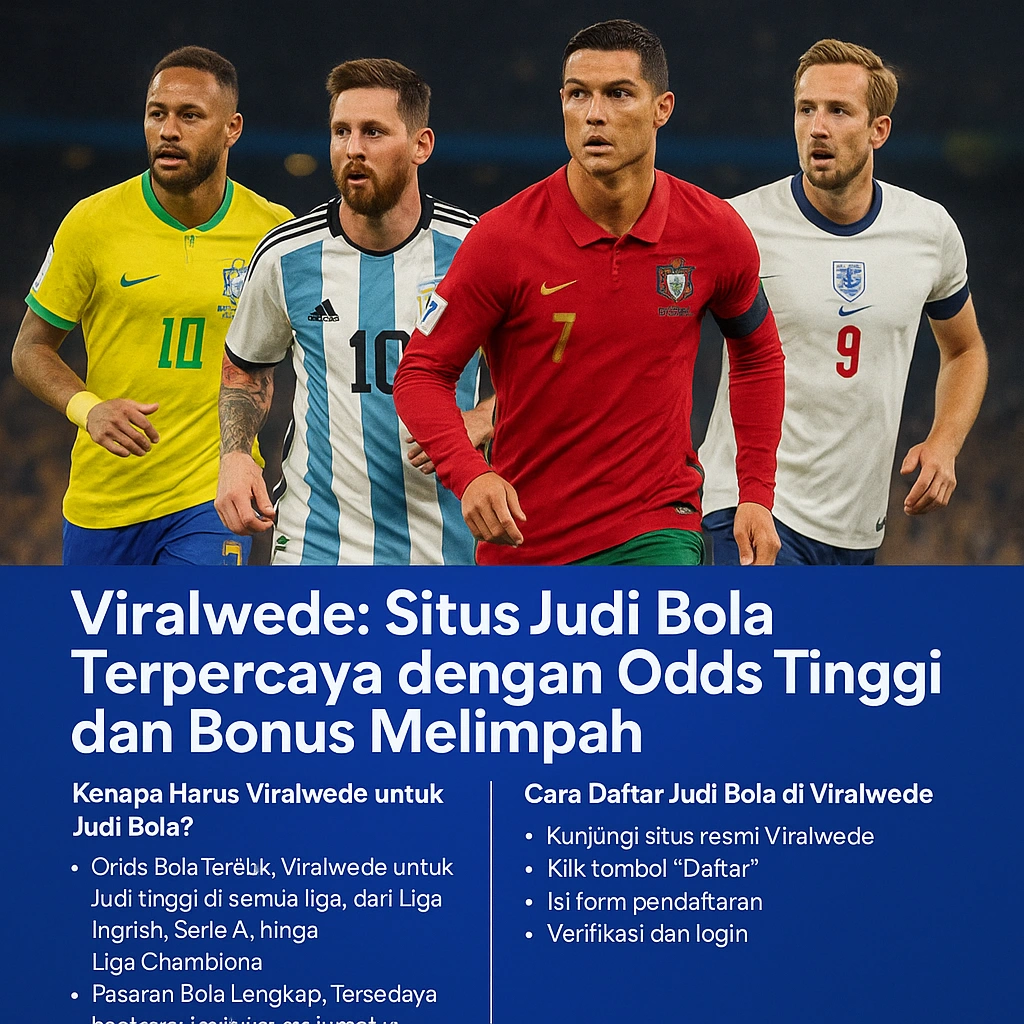 Viralwede: Situs Judi Bola Terpercaya dengan Odds Tinggi dan Bonus Melimpah
